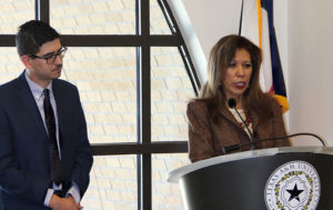 President Matson establishes what the open forum is to the students who attended. Photo by Evie Vallejo.