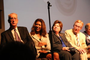 Provost Mike O' Brien, President teniente-Matson, Melissa Mahan, VP of Student Affairs and Vice President of Business Affairs Bill Spindle were present at convocation.