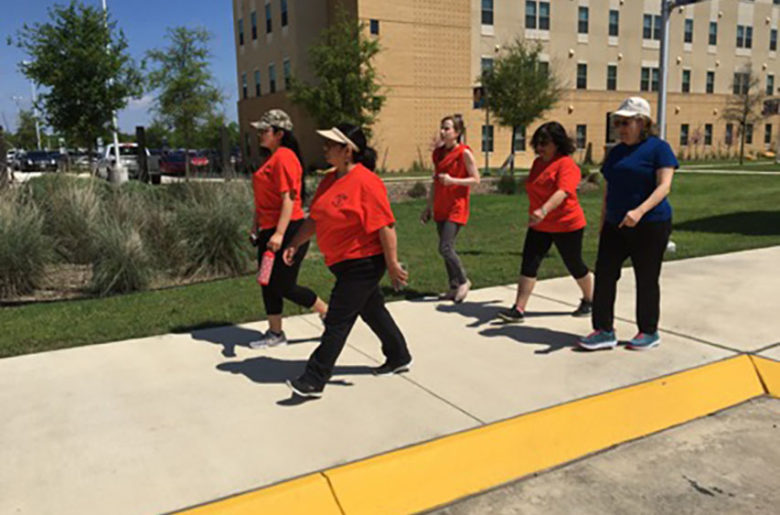 Employees walk for a purpose
